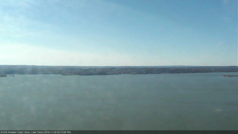 Lake Travis webcam, November 26, 2018 1:15 PM CT