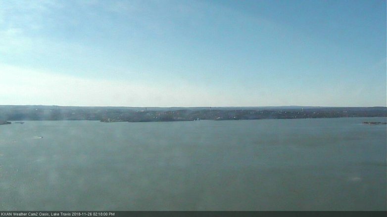 Lake Travis webcam, November 26, 2018 1:20 PM CT