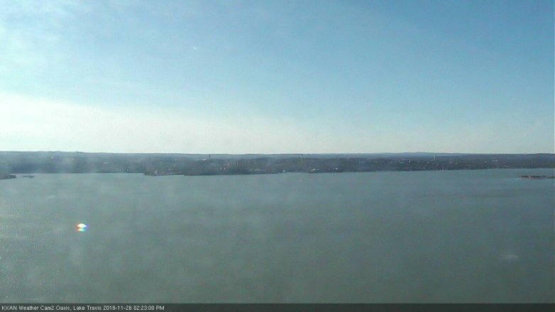 Lake Travis webcam, November 26, 2018 1:25 PM CT