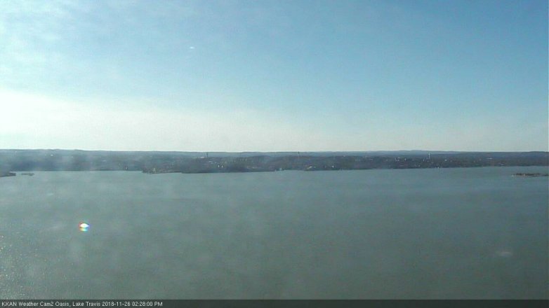 Lake Travis webcam, November 26, 2018 1:30 PM CT