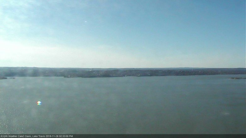 Lake Travis webcam, November 26, 2018 1:35 PM CT