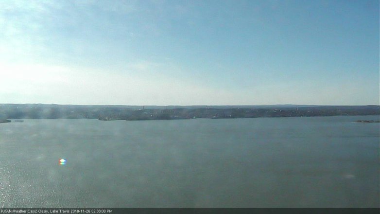Lake Travis webcam, November 26, 2018 1:40 PM CT
