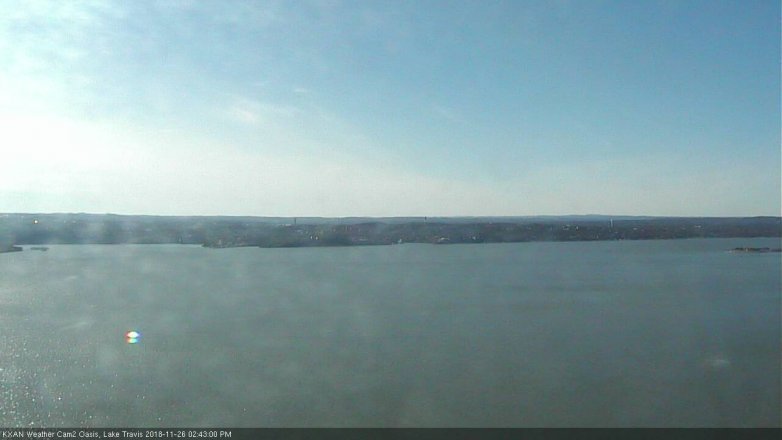 Lake Travis webcam, November 26, 2018 1:45 PM CT