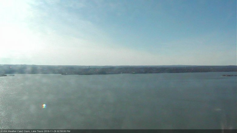 Lake Travis webcam, November 26, 2018 2:00 PM CT