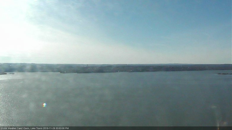 Lake Travis webcam, November 26, 2018 2:05 PM CT
