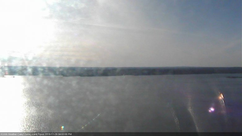 Lake Travis webcam, November 26, 2018 3:05 PM CT