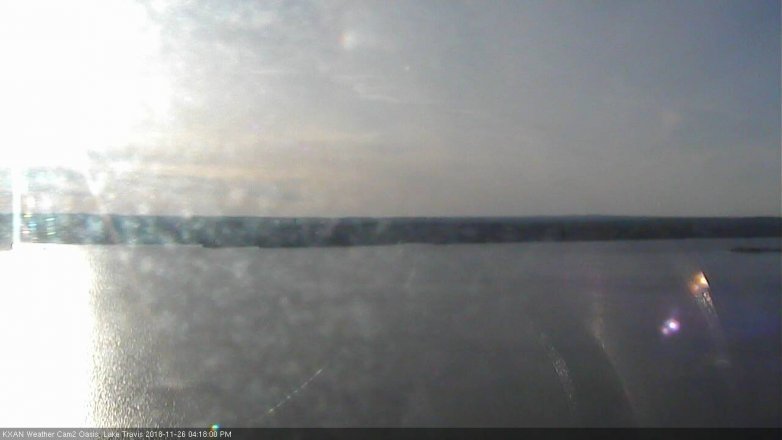 Lake Travis webcam, November 26, 2018 3:20 PM CT