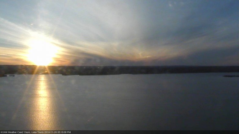 Lake Travis webcam, November 26, 2018 4:20 PM CT