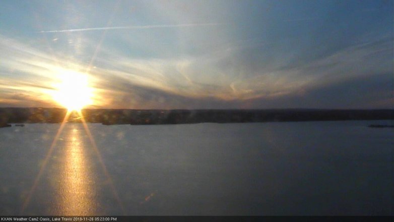 Lake Travis webcam, November 26, 2018 4:25 PM CT