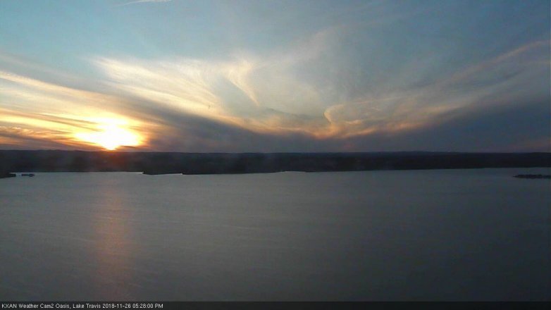 Lake Travis webcam, November 26, 2018 4:30 PM CT