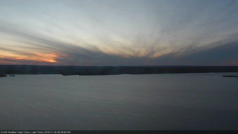 Lake Travis webcam, November 26, 2018 4:40 PM CT