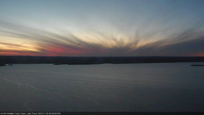 Lake Travis webcam, November 26, 2018 4:50 PM CT