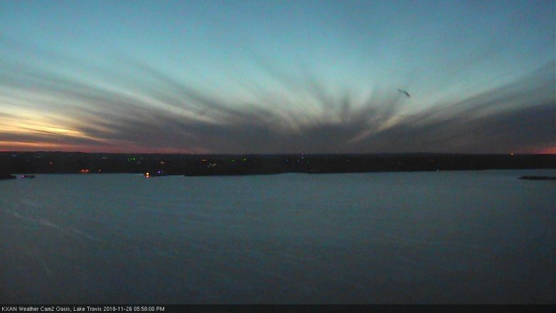 Lake Travis webcam, November 26, 2018 5:00 PM CT