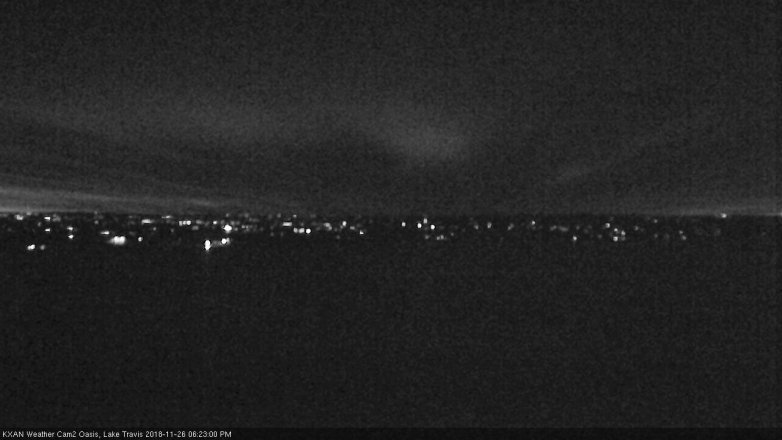Lake Travis webcam, November 26, 2018 5:25 PM CT