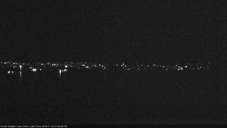 Lake Travis webcam, November 26, 2018 6:45 PM CT