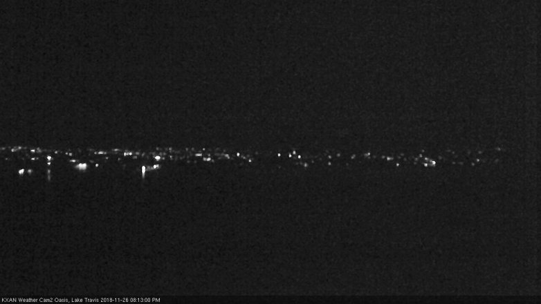 Lake Travis webcam, November 26, 2018 7:15 PM CT