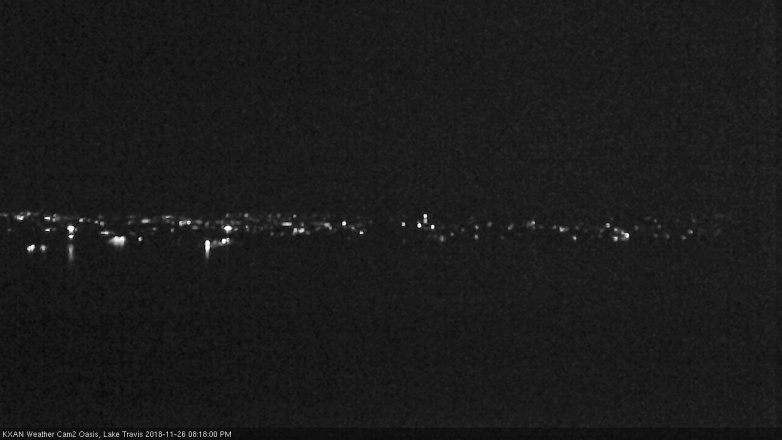 Lake Travis webcam, November 26, 2018 7:20 PM CT