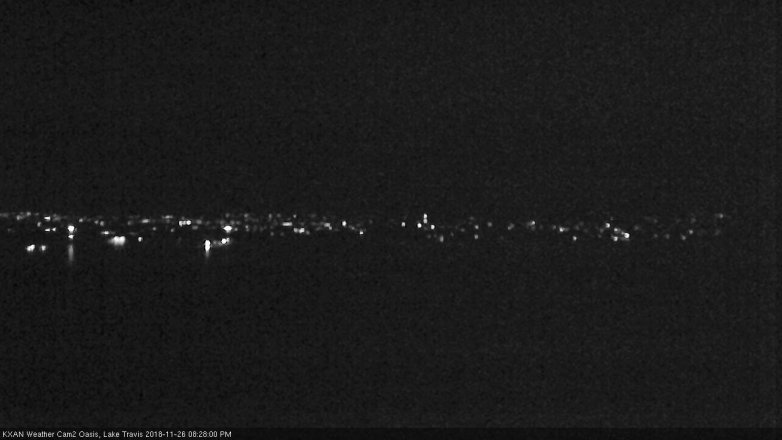 Lake Travis webcam, November 26, 2018 7:30 PM CT
