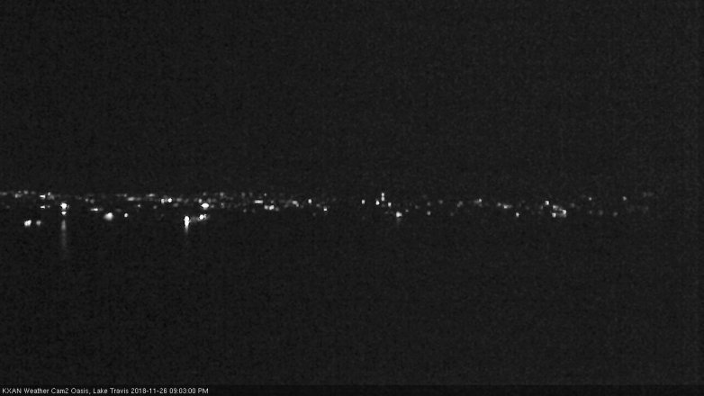 Lake Travis webcam, November 26, 2018 8:05 PM CT