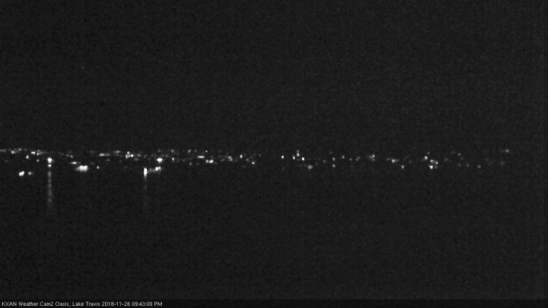 Lake Travis webcam, November 26, 2018 8:45 PM CT