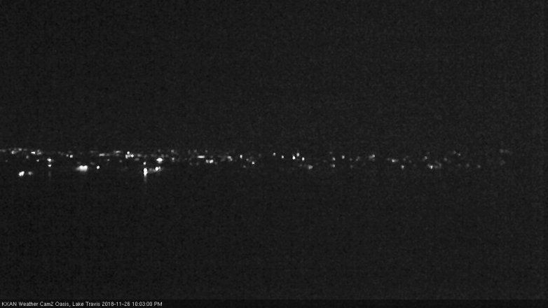 Lake Travis webcam, November 26, 2018 9:05 PM CT