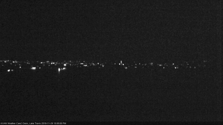 Lake Travis webcam, November 26, 2018 9:10 PM CT