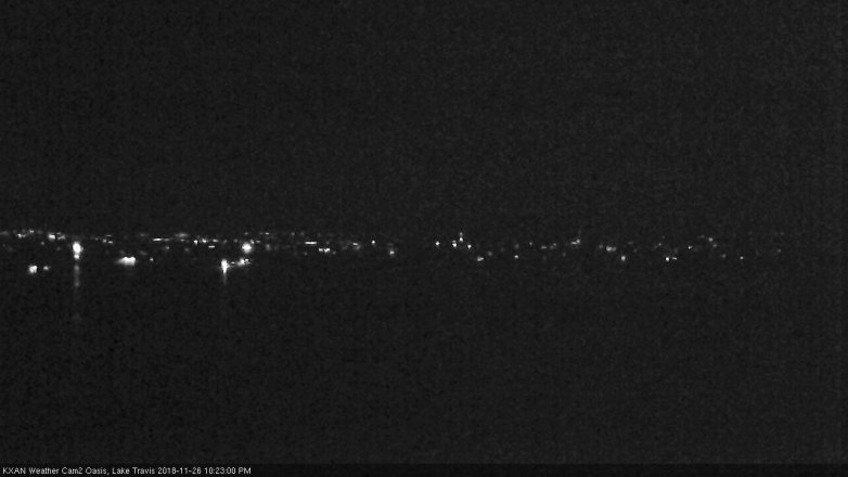 Lake Travis webcam, November 26, 2018 9:25 PM CT