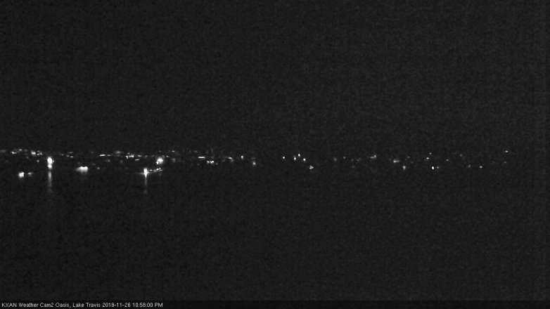 Lake Travis webcam, November 26, 2018 10:00 PM CT