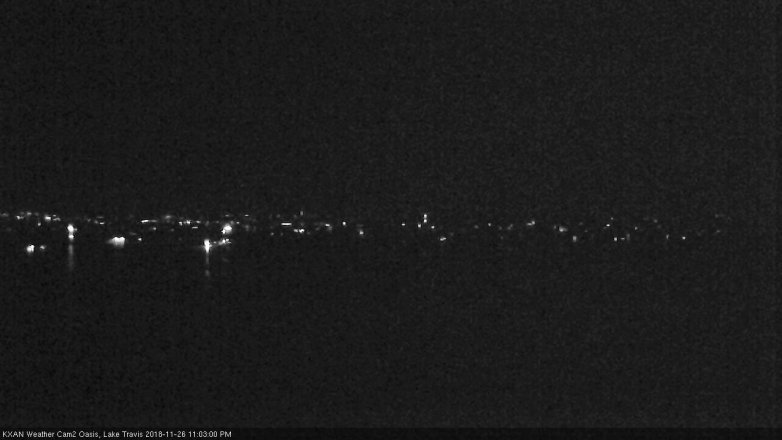 Lake Travis webcam, November 26, 2018 10:05 PM CT