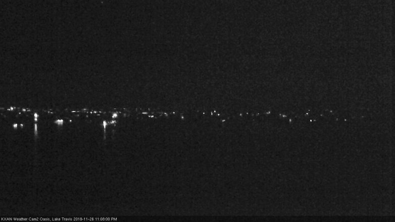 Lake Travis webcam, November 26, 2018 10:10 PM CT