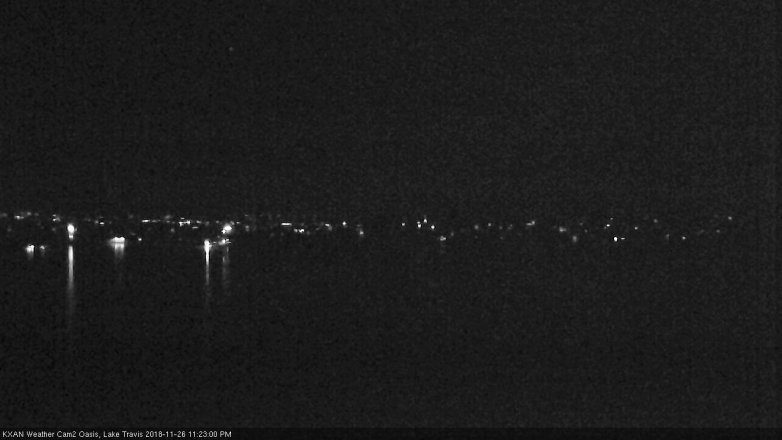 Lake Travis webcam, November 26, 2018 10:25 PM CT