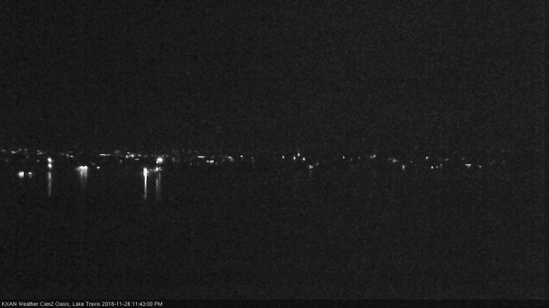 Lake Travis webcam, November 26, 2018 10:45 PM CT