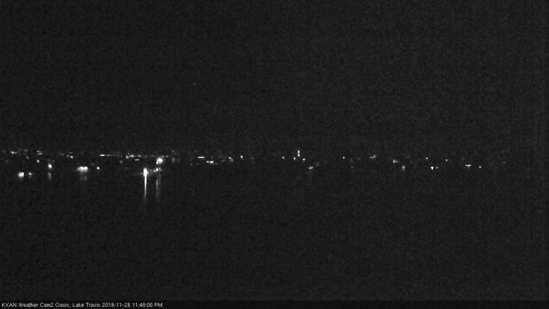 Lake Travis webcam, November 26, 2018 10:50 PM CT