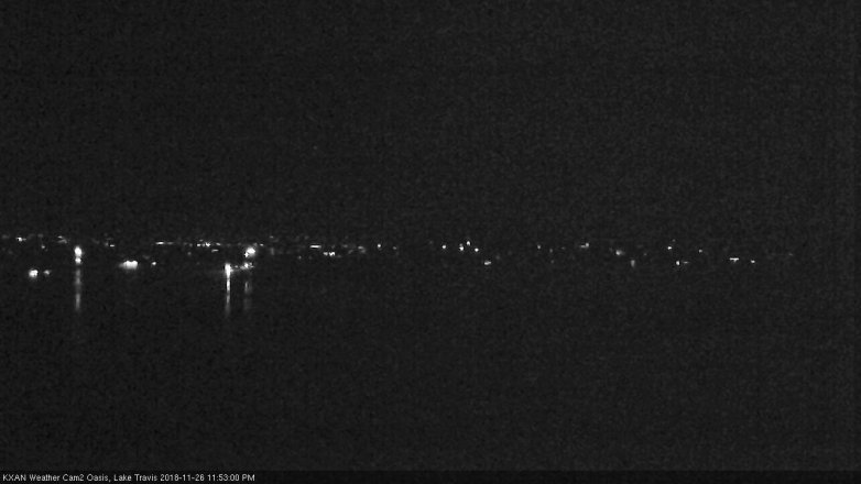 Lake Travis webcam, November 26, 2018 10:55 PM CT