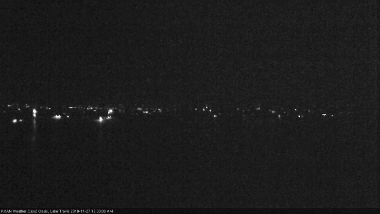Lake Travis webcam, November 26, 2018 11:05 PM CT