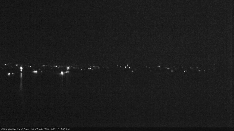 Lake Travis webcam, November 26, 2018 11:20 PM CT
