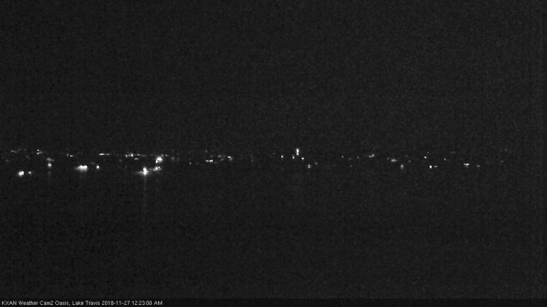 Lake Travis webcam, November 26, 2018 11:25 PM CT