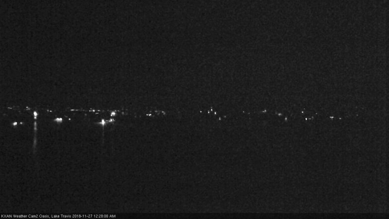 Lake Travis webcam, November 26, 2018 11:30 PM CT