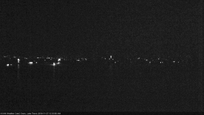 Lake Travis webcam, November 26, 2018 11:35 PM CT