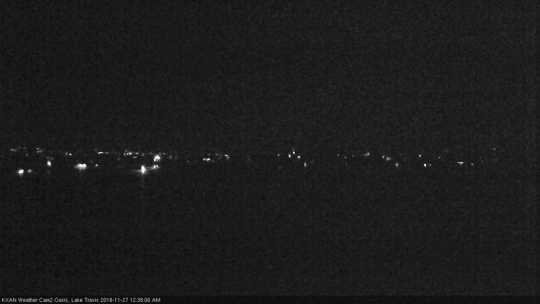 Lake Travis webcam, November 26, 2018 11:40 PM CT