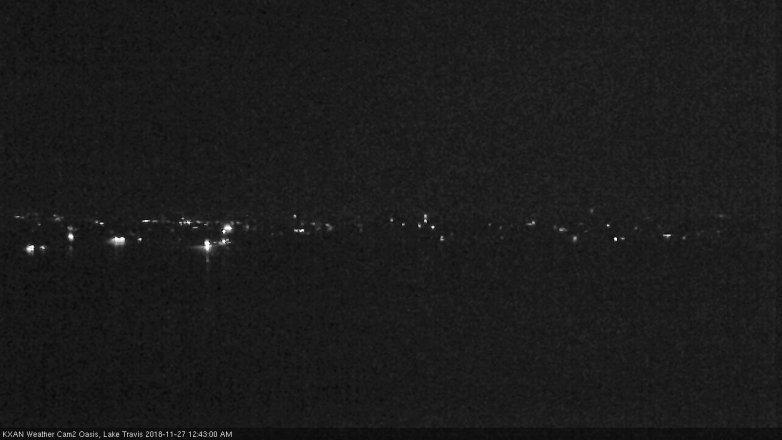 Lake Travis webcam, November 26, 2018 11:45 PM CT