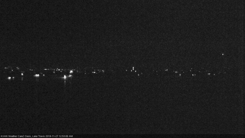 Lake Travis webcam, November 26, 2018 11:55 PM CT