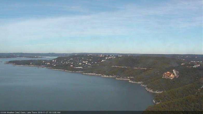 Lake Travis webcam, November 27, 2018 9:15 AM CT