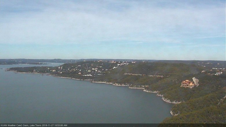 Lake Travis webcam, November 27, 2018 9:55 AM CT