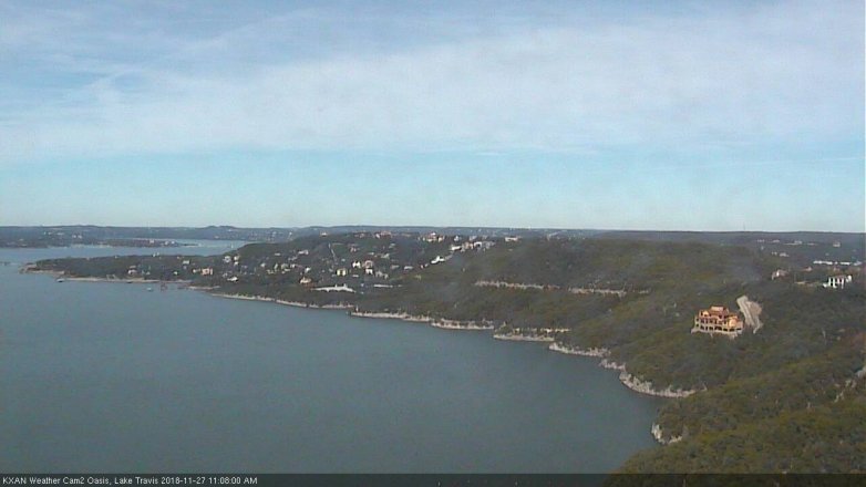 Lake Travis webcam, November 27, 2018 10:10 AM CT