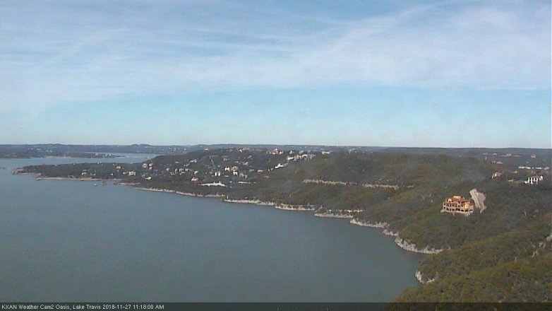 Lake Travis webcam, November 27, 2018 10:20 AM CT