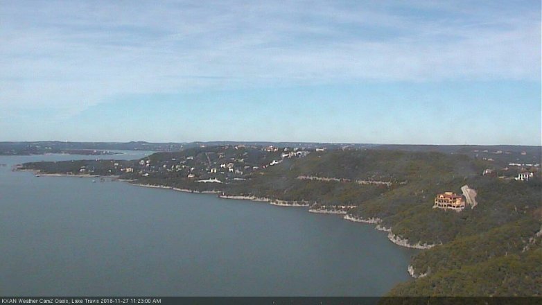 Lake Travis webcam, November 27, 2018 10:25 AM CT
