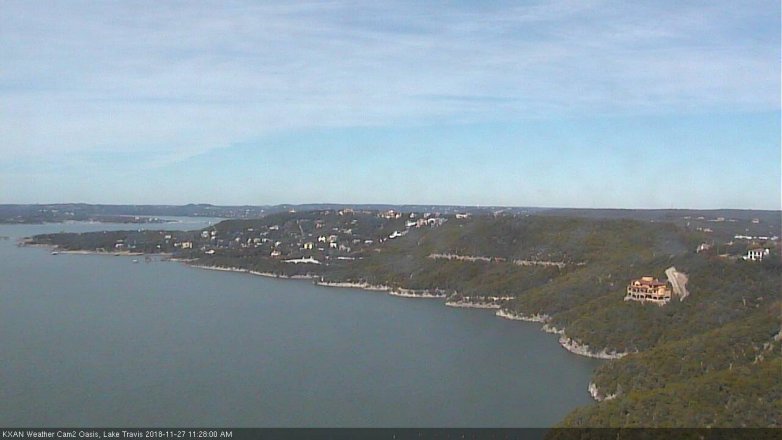Lake Travis webcam, November 27, 2018 10:30 AM CT