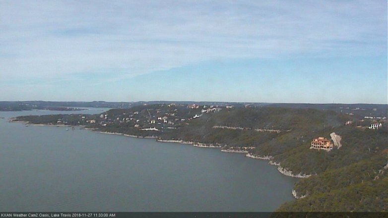 Lake Travis webcam, November 27, 2018 10:35 AM CT