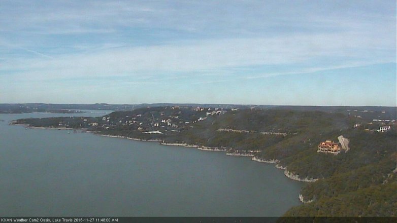 Lake Travis webcam, November 27, 2018 10:50 AM CT